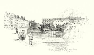 Grosvenor Square, London von Herbert (after) Railton