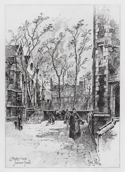 Das Haus des Meisters vom Inner Temple von Herbert (after) Railton