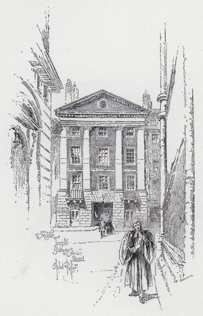 Middle Temple Tor vom Strand von Herbert (after) Railton
