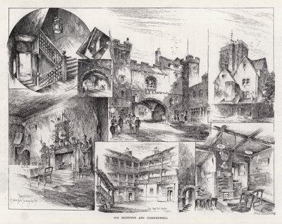 Altes Islington und Clerkenwell (Gravur) von Herbert (after) Railton