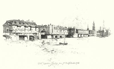 Alte London Bridge, von der St. Olave