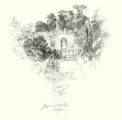 Residenz von Reverend Dr. Wise, in Ellsfield von Herbert (after) Railton