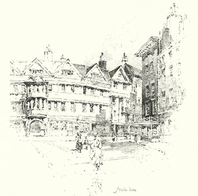 Staple Inn, London von Herbert (after) Railton