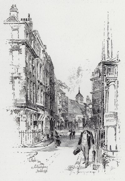 Staple Inn von Southampton Buildings von Herbert (after) Railton
