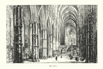Das Innere des Kirchenschiffs von Herbert (after) Railton