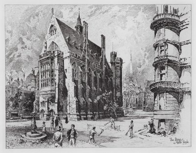 Die Bibliothek, Middle Temple von Herbert (after) Railton