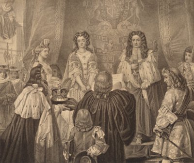 Die Krone, die Wilhelm und Maria angeboten wurde, 1689, 1886 von Herbert Bourne