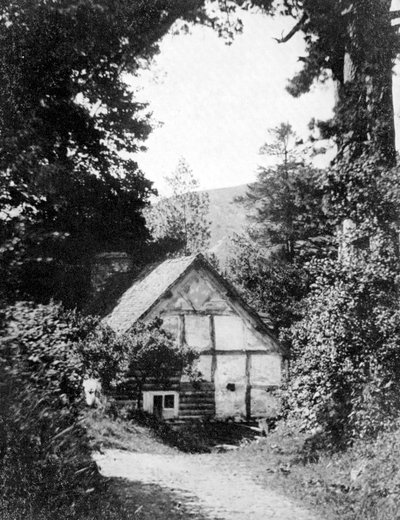 Ein Cottage in Radnorshire, Wales, 1924-1926 von Herbert Felton