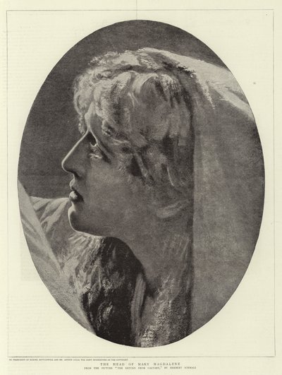 Der Kopf von Maria Magdalena von Herbert Gustave Schmalz