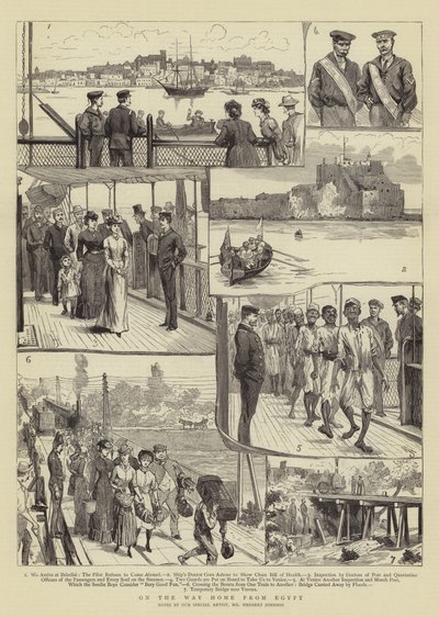 Auf dem Heimweg aus Ägypten von Herbert Johnson