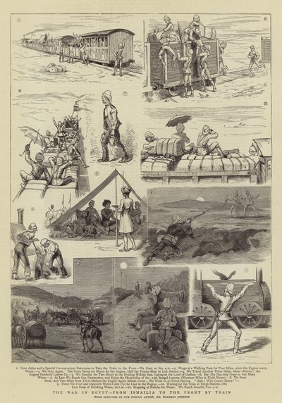 Der Krieg in Ägypten, von Ismailia zur Front mit dem Zug von Herbert Johnson