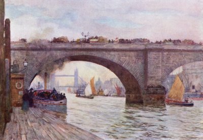 Ein Bogen der London Bridge von Herbert Menzies (after) Marshall