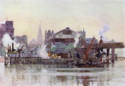 Charing Cross Station vom Fluss von Herbert Menzies (after) Marshall