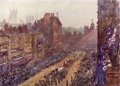 Beerdigung von Königin Victoria, 2. Februar 1901 von Herbert Menzies (after) Marshall