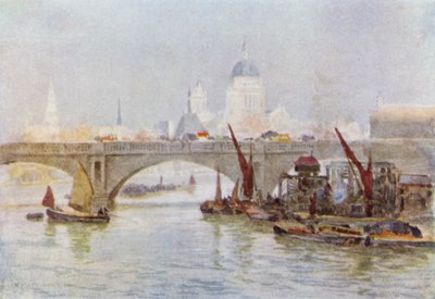 Südende der Waterloo-Brücke von Herbert Menzies (after) Marshall