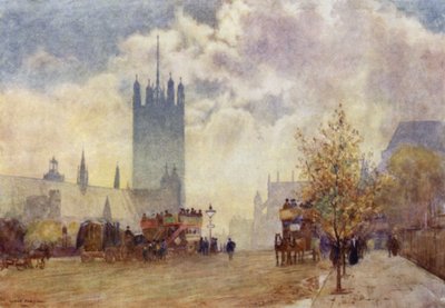 Victoria Tower und Ostende der Westminster Abbey von Herbert Menzies (after) Marshall