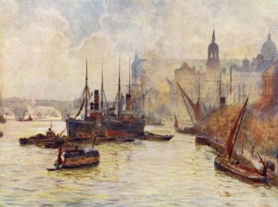 Blick von der Tower Bridge von Herbert Menzies (after) Marshall