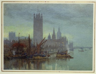 Dämmerung von der Lambeth-Brücke von Herbert Menzies Marshall