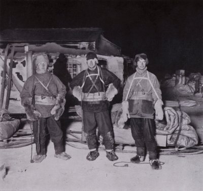 Dr. Wilson, Leutnant Bowers und Cherry-Garrard auf dem Weg nach Cape Crozier von Herbert Ponting