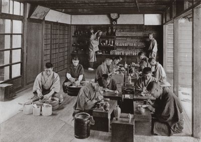 Namikawas Arbeitsraum und Personal von Herbert Ponting