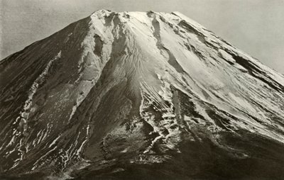 Der Gipfel des Fuji, 1910 von Herbert Ponting
