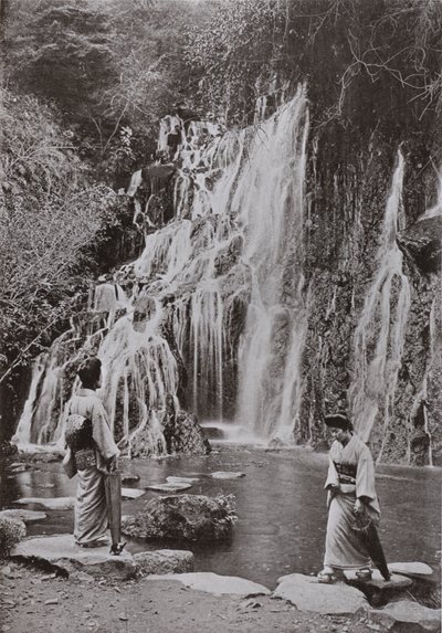 Der Wasserfall der fallenden Juwelen in Yumoto von Herbert Ponting