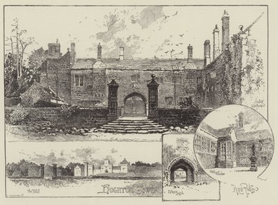 Hoghton Tower in Lancashire von Herbert Railton