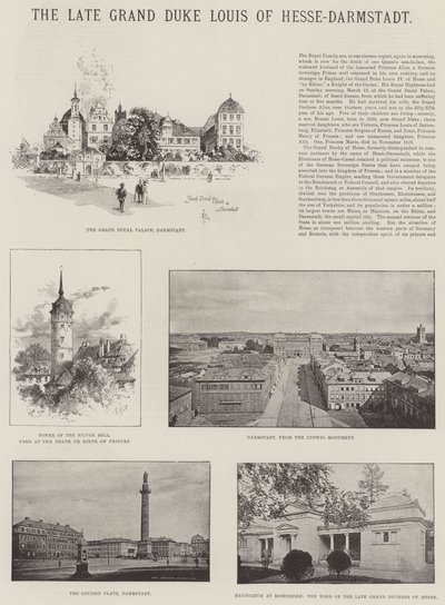 Der verstorbene Großherzog Ludwig von Hessen-Darmstadt von Herbert Railton