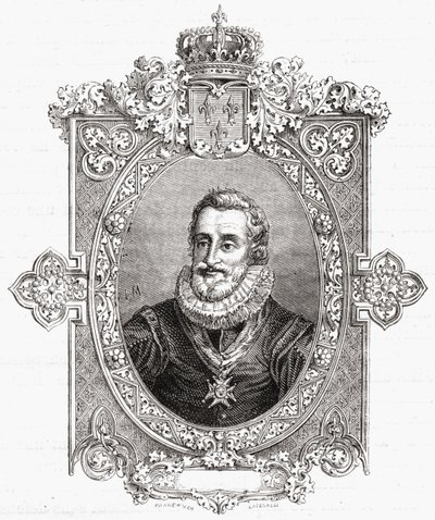 Henri IV, graviert von Pannemaker-Ligny, aus 