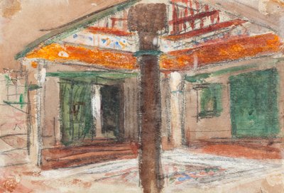 Innenansicht eines exotischen Palastes, ca. 1867 von Hercules Brabazon Brabazon