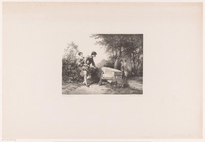Zwei Paare in einem Park von Herman Frederik Carel ten Kate