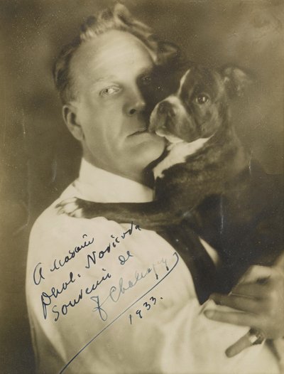 Porträt des Sängers Feodor Ivanovich Chaliapin 1873-1938, ca. 1930 von Herman Mishkin