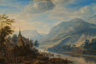 Blick auf den Rhein bei Reineck von Herman Saftleven