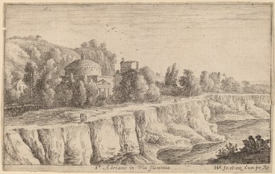 Kirche von San Adrian an der Via Flaminia von Herman van Swanevelt