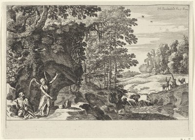 Elia und der Engel von Herman van Swanevelt