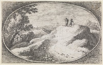 Landschaft (Nr. 3 aus der Serie: variae campestrum fantasiae) von Herman van Swanevelt