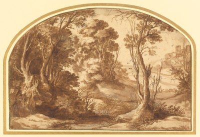 Teich am Waldrand von Herman van Swanevelt
