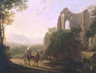 Die Flucht nach Ägypten von Herman van Swanevelt