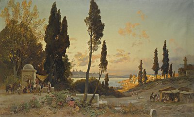 Blick über den Bosporus, Konstantinopel von Hermann David Salomon Corrodi