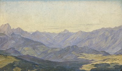 Bergtal in Oberbayern, 1829 von Hermann Kauffmann