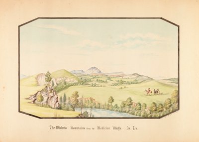 Die Wichita Mountains von Medicine Bluff, Indianergebiet von Hermann Stieffel