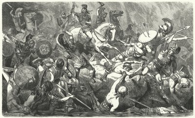 Niederlage der athenischen Armee in Sizilien, 413 v. Chr. von Hermann Vogel