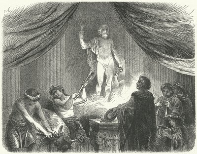 Römer opfern dem Gott Jupiter von Hermann Vogel