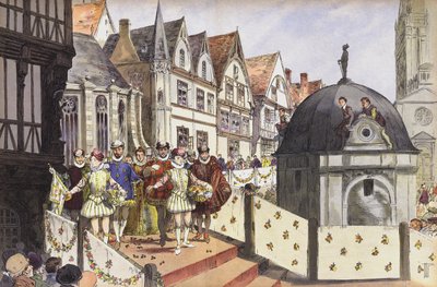 Die Hochzeit von Heinrich III. von Navarra und Margarete von Valois, Paris, 18. August 1572 von Hermann Vogel