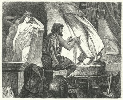 Das Atelier des athenischen Bildhauers Praxiteles von Hermann Vogel