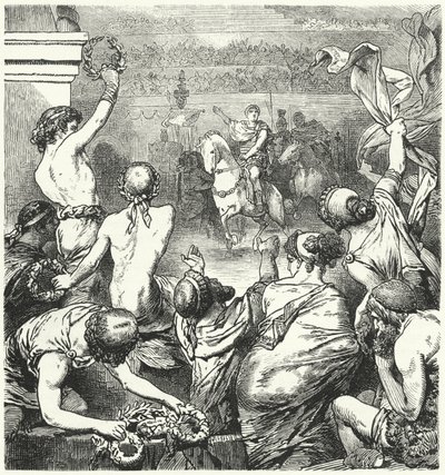 Titus Quinctius Flaminius verkündet die Freiheit der griechischen Staaten, 196 v. Chr. von Hermann Vogel