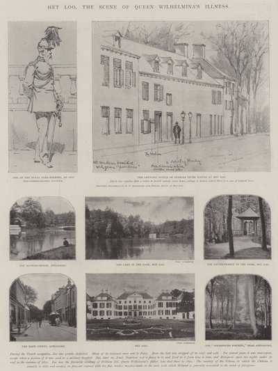 Het Loo, die Szene von Königin Wilhelminas Krankheit von Hermanus Willem Koekkoek