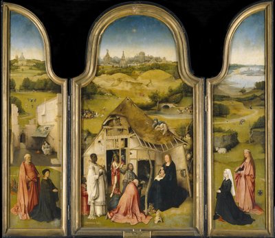 Die Anbetung der Könige, ca. 1495 von Hieronymus Bosch