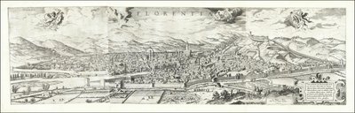 1557 Ansicht von Florenz von Hieronymus Cock, veröffentlicht 1601 von Paul van der Houve von Hieronymus Cock