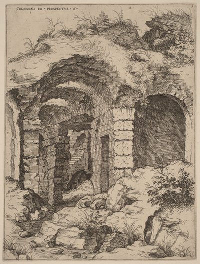 Sechste Ansicht des Kolosseums von Hieronymus Cock
